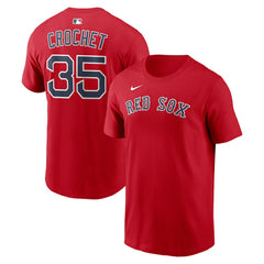 Garrett Crochet Boston Red Sox Name & Number T-Shirt - Red | Nike