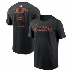 Willy Adames San Francisco Giants Home Name & Number T-Shirt - Black | Nike