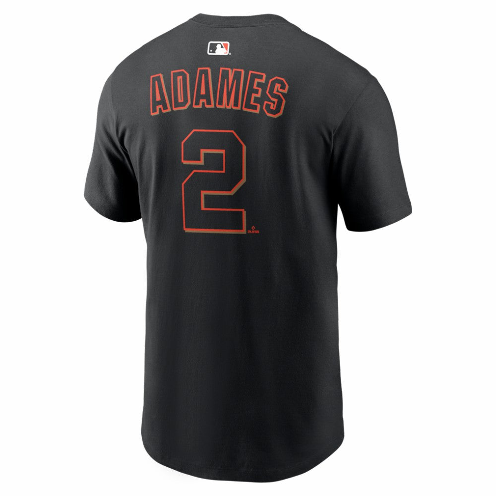 Willy Adames San Francisco Giants Home Name & Number T-Shirt - Black | Nike