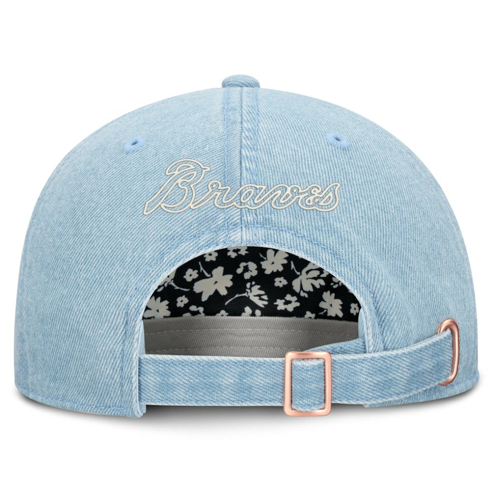 Atlanta Braves Women's Roped Adjustable Hat - Denim