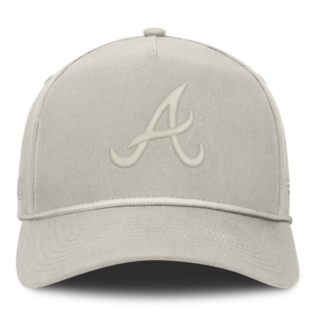Atlanta Braves Undertone A-Frame Adjustable Hat - Stone