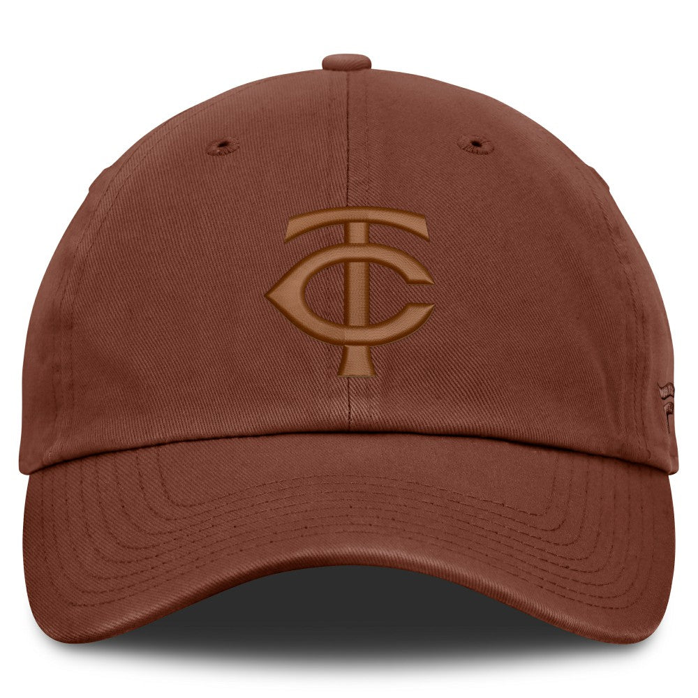 Minnesota Twins Tinge Adjustable Hat - Brown