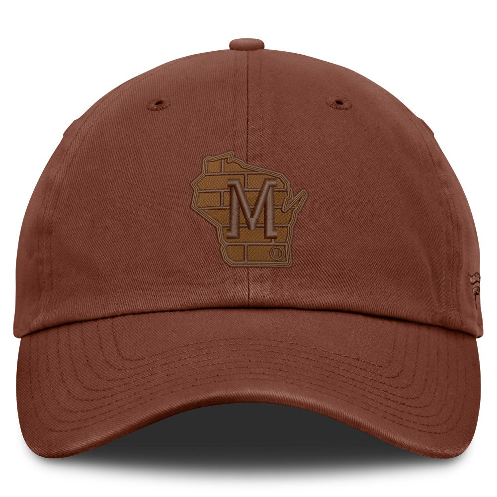 Milwaukee Brewers Tinge Adjustable Hat - Brown