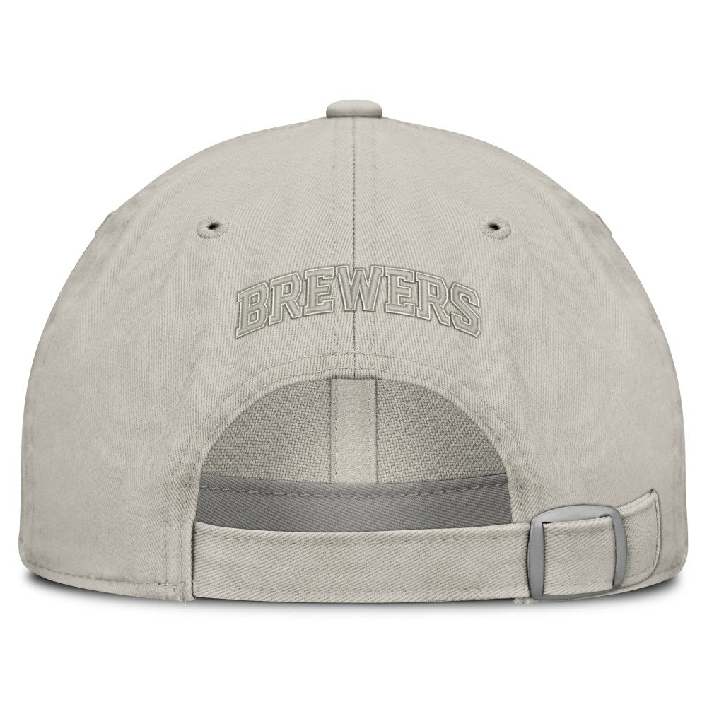 Milwaukee Brewers Tinge Adjustable Hat - Stone