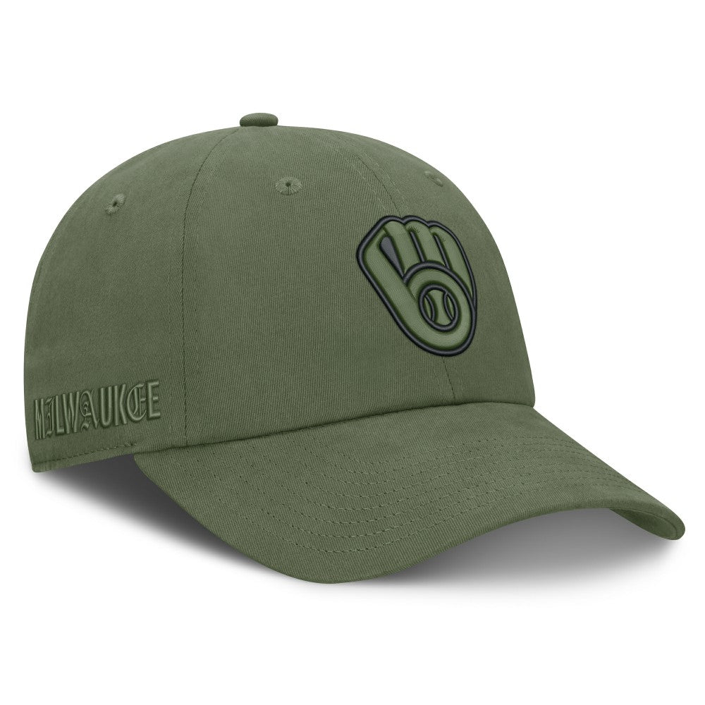 Milwaukee Brewers Pine Rider Adjustable Hat - Olive