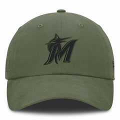 Miami Marlins Pine Rider Adjustable Hat - Olive