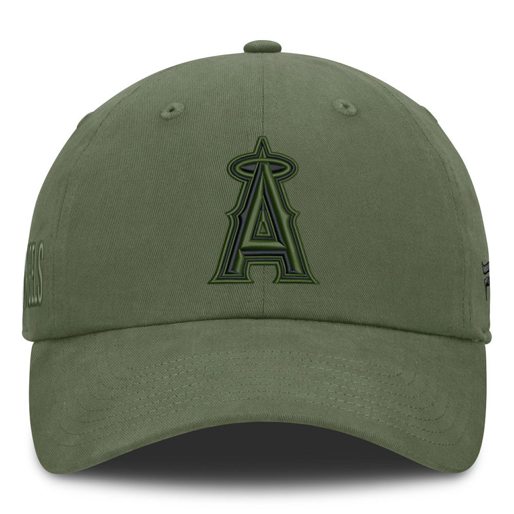 Los Angeles Angels Pine Rider Adjustable Hat - Olive