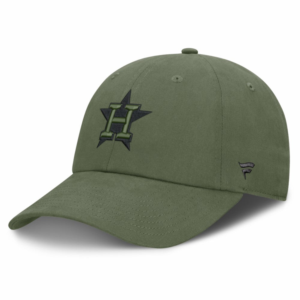 Houston Astros Pine Rider Adjustable Hat - Olive