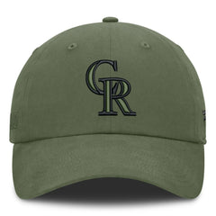Colorado Rockies Pine Rider Adjustable Hat - Olive