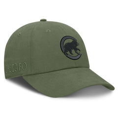 Chicago Cubs Pine Rider Adjustable Hat - Olive