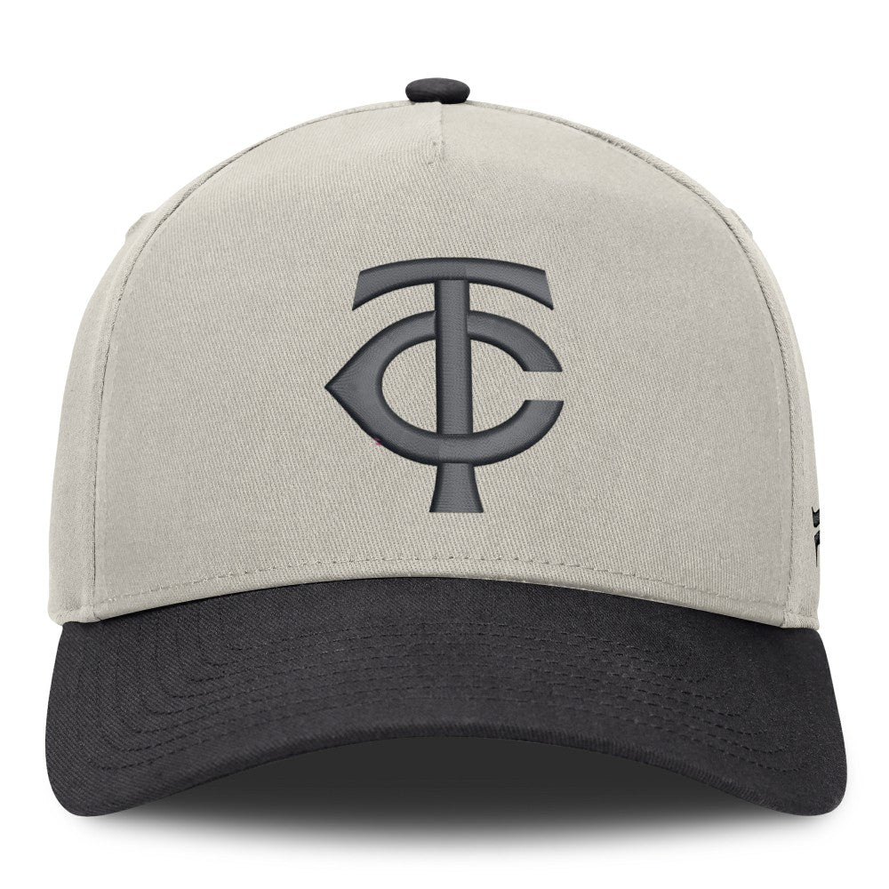 Minnesota Twins Wonder A-Frame Adjustable Hat - Stone/Graphite