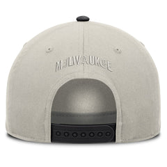 Milwaukee Brewers Wonder A-Frame Adjustable Hat - Stone/Graphite