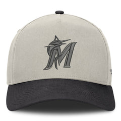 Miami Marlins Wonder A-Frame Adjustable Hat - Stone/Graphite