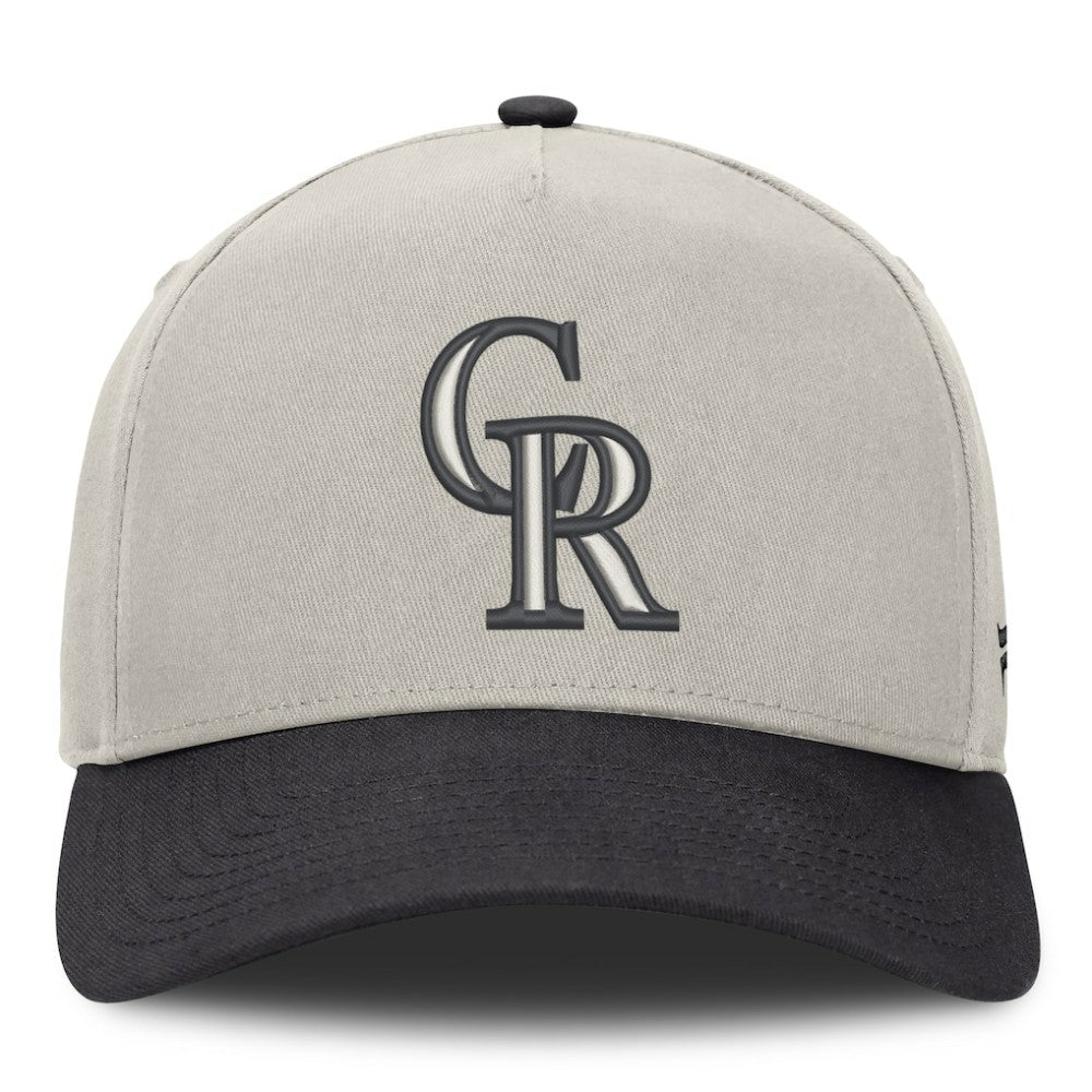 Colorado Rockies Wonder A-Frame Adjustable Hat - Stone/Graphite