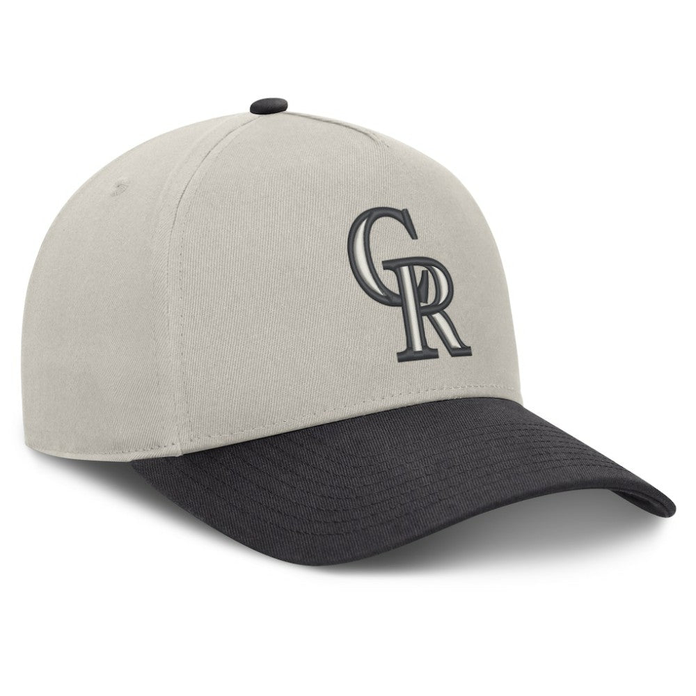 Colorado Rockies Wonder A-Frame Adjustable Hat - Stone/Graphite