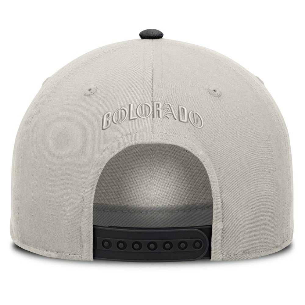 Colorado Rockies Wonder A-Frame Adjustable Hat - Stone/Graphite