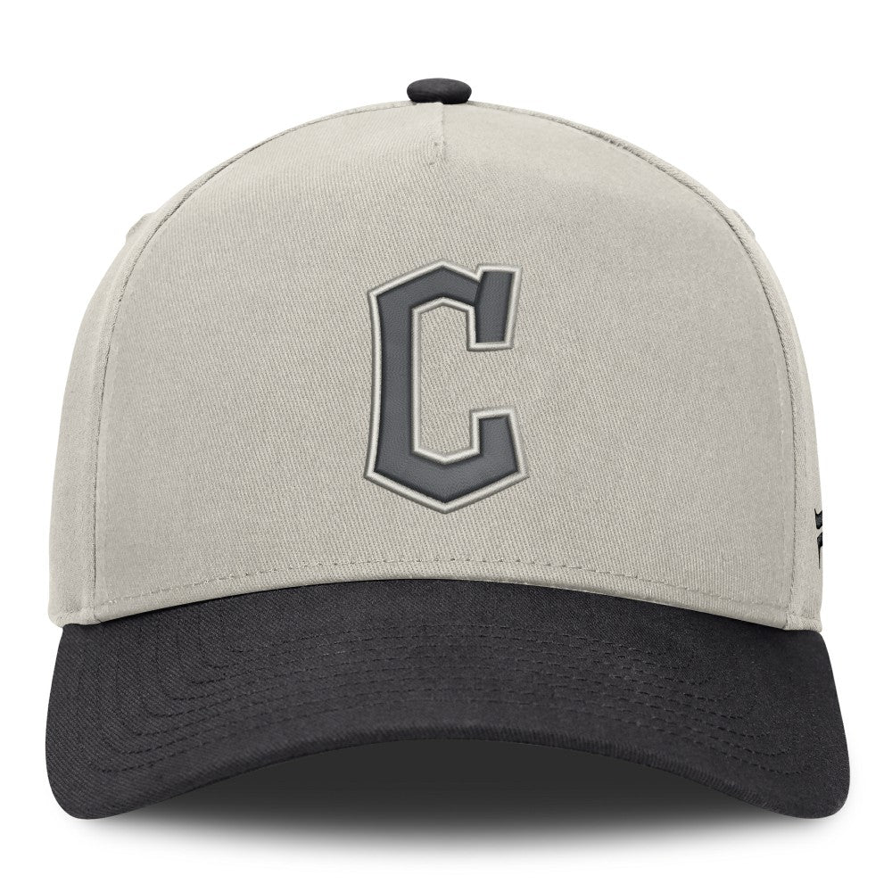 Cleveland Guardians Wonder A-Frame Adjustable Hat - Stone/Graphite