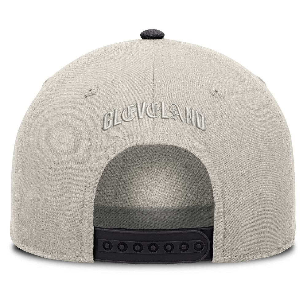 Cleveland Guardians Wonder A-Frame Adjustable Hat - Stone/Graphite