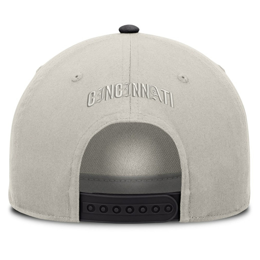 Cincinnati Reds Wonder A-Frame Adjustable Hat - Stone/Graphite