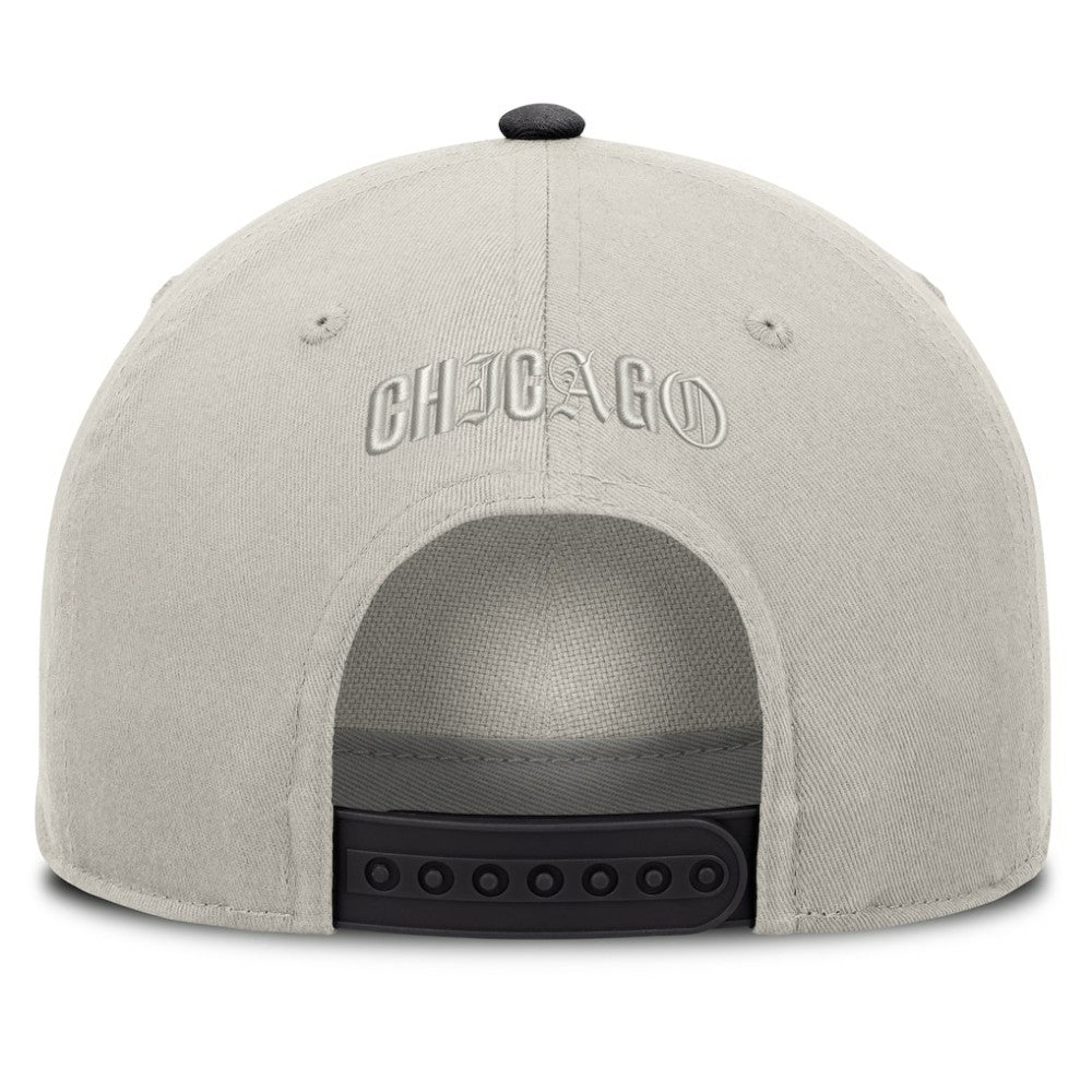 Chicago White Sox Wonder A-Frame Adjustable Hat - Stone/Graphite