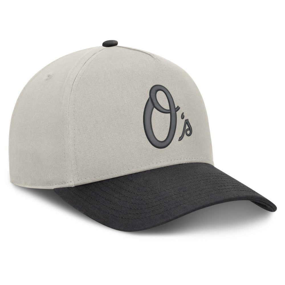 Baltimore Orioles Wonder A-Frame Adjustable Hat - Stone/Graphite