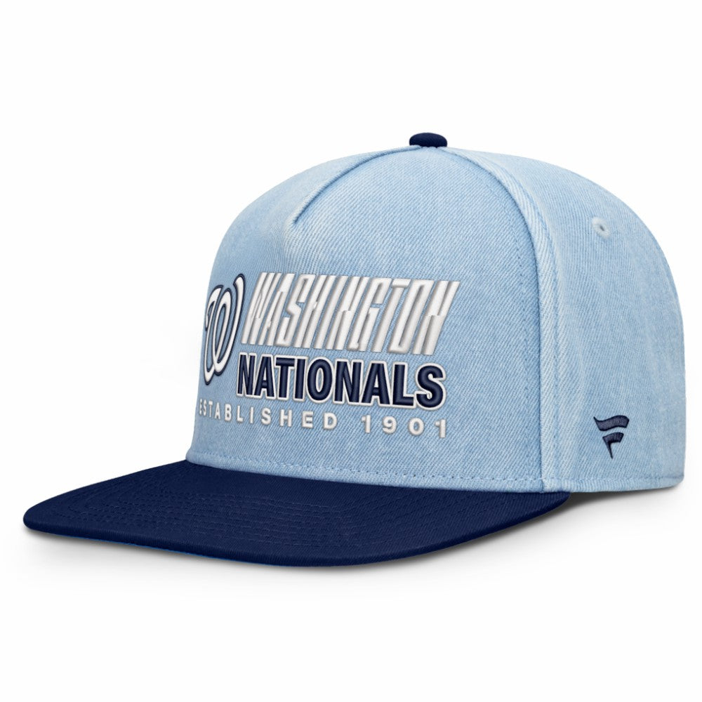 Washington Nationals Twinbill Snapback Hat - Denim