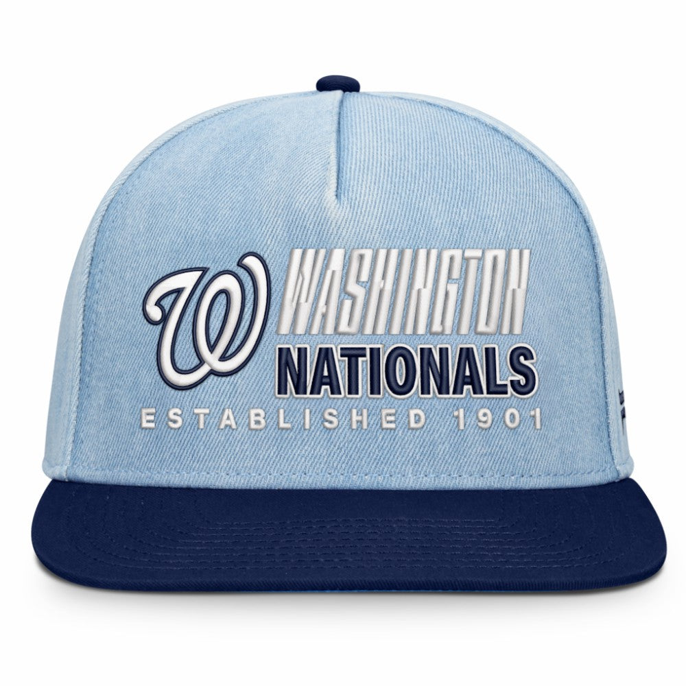 Washington Nationals Twinbill Snapback Hat - Denim
