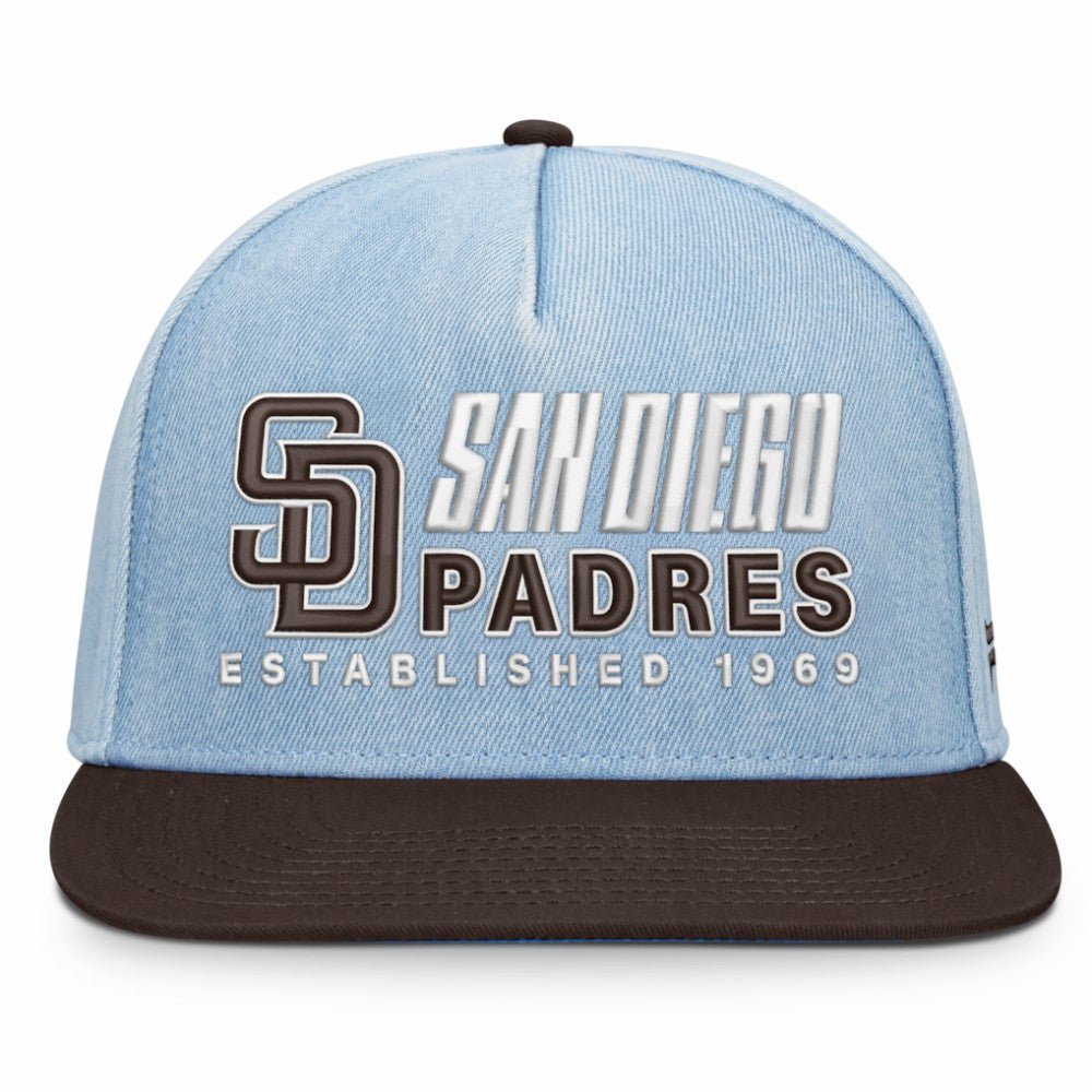 San Diego Padres Twinbill Snapback Hat - Denim