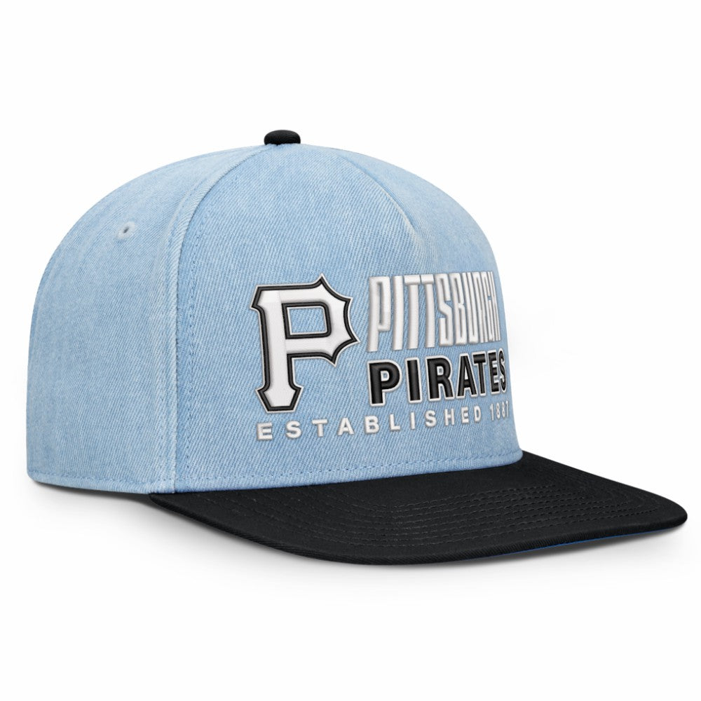 Pittsburgh Pirates Twinbill Snapback Hat - Denim