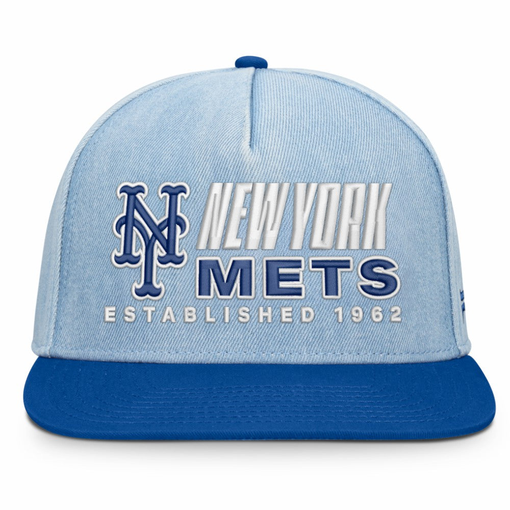 New York Mets Twinbill Snapback Hat - Denim