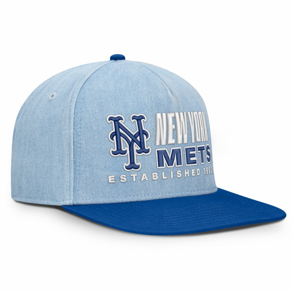 New York Mets Twinbill Snapback Hat - Denim
