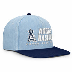 Los Angeles Angels Twinbill Snapback Hat - Denim