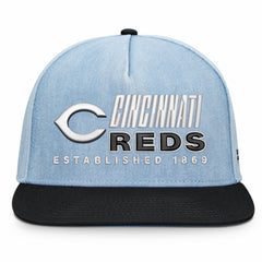 Cincinnati Reds Twinbill Snapback Hat - Denim