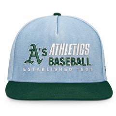 Athletics Twinbill Snapback Hat - Denim