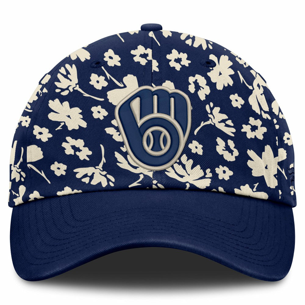Milwaukee Brewers Women's Blossom Adjustable Hat - Navy