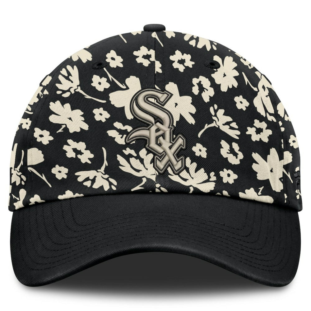 Chicago White Sox Women's Blossom Adjustable Hat - Black