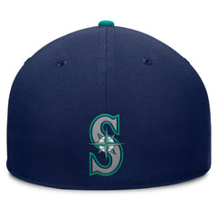 Seattle Mariners Pick Off Fitted Hat - Navy