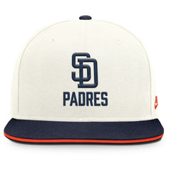 San Diego Padres Cooperstown Pro Dri-FIT Snapback Hat - Cream/Navy | Nike