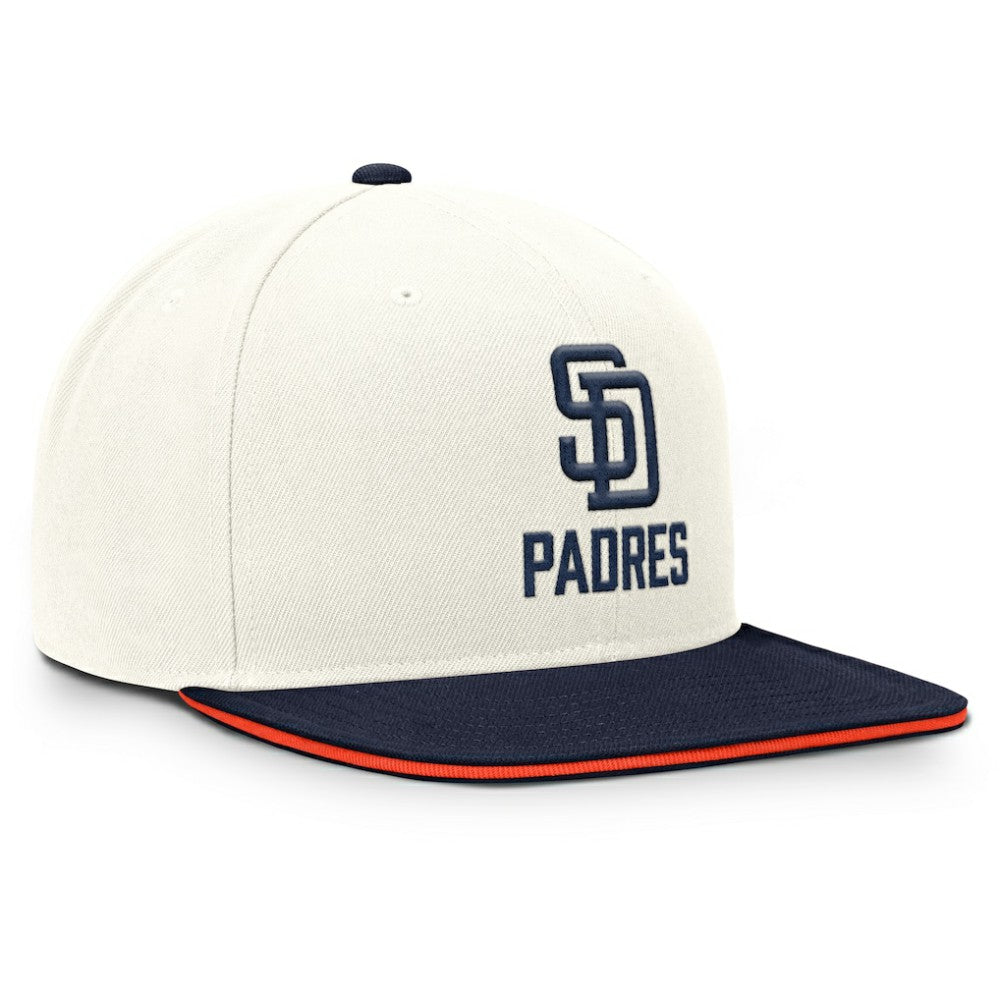 San Diego Padres Cooperstown Pro Dri-FIT Snapback Hat - Cream/Navy | Nike