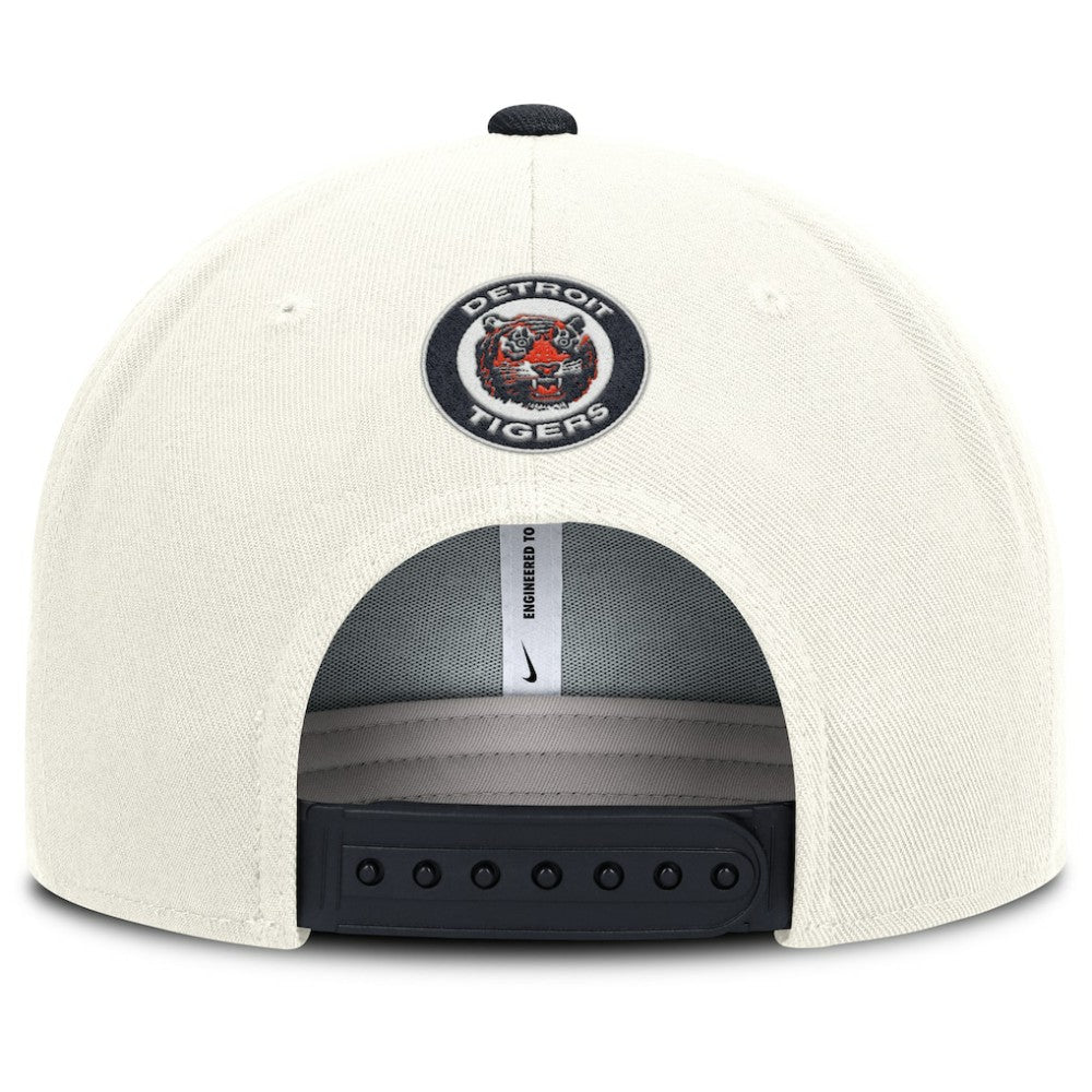 Detroit Tigers Cooperstown Pro Dri-FIT Snapback Hat - Cream/Navy | Nike