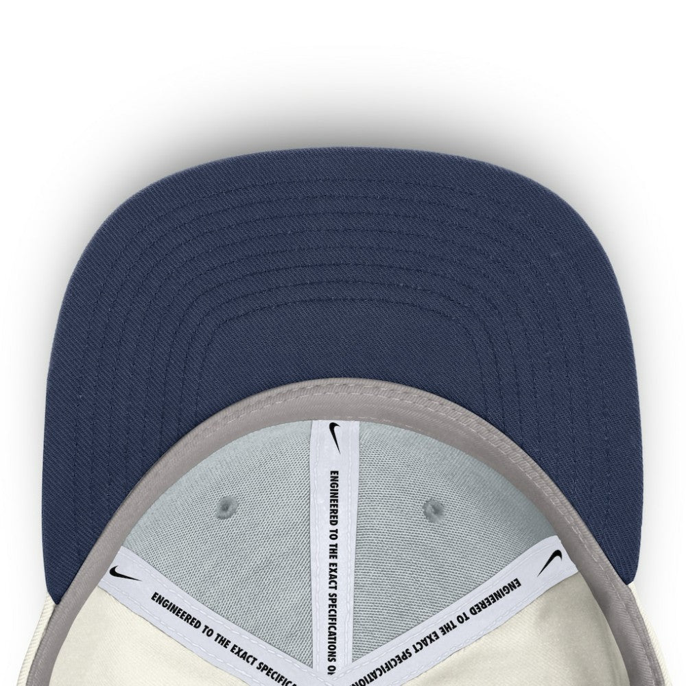 Chicago Cubs Cooperstown Pro Dri-FIT Snapback Hat - Cream/Navy | Nike