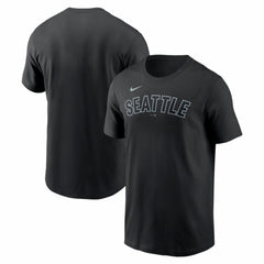 Seattle Mariners Alternate Wordmark T-Shirt - Black | Nike