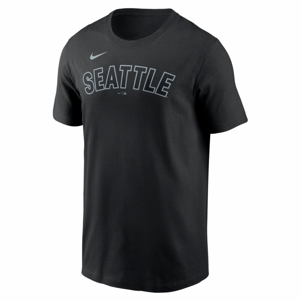 Seattle Mariners Alternate Wordmark T-Shirt - Black | Nike
