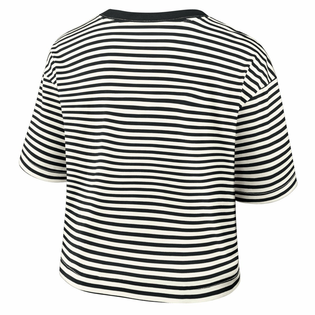 Detroit Lions Women's Striped Cropped T-Shirt - Black/Cream | Nike on sale