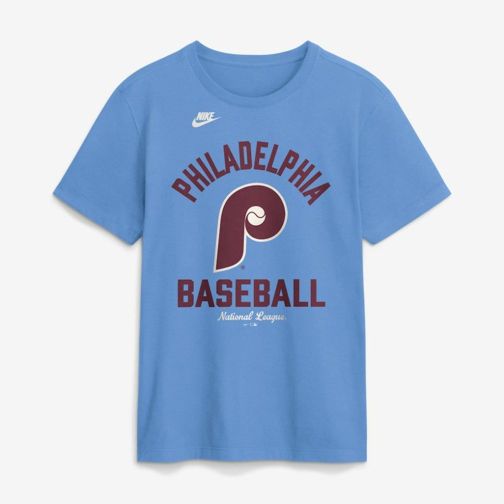 Philadelphia Phillies Cooperstown Collection T-Shirt - Light Blue | Nike