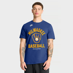 Milwaukee Brewers Cooperstown Collection T-Shirt - Royal | Nike