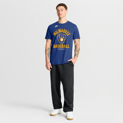 Milwaukee Brewers Cooperstown Collection T-Shirt - Royal | Nike