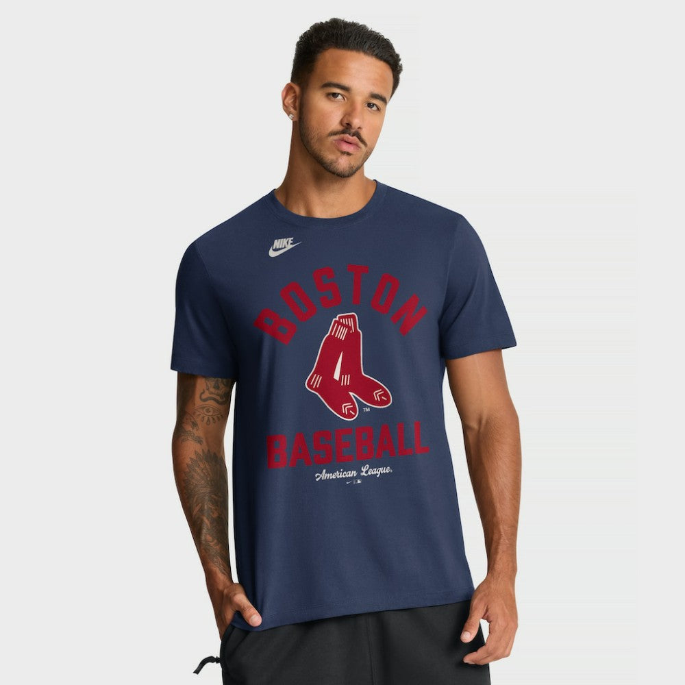 Boston Red Sox Cooperstown Collection T-Shirt - Navy | Nike