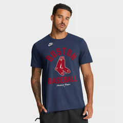 Boston Red Sox Cooperstown Collection T-Shirt - Navy | Nike