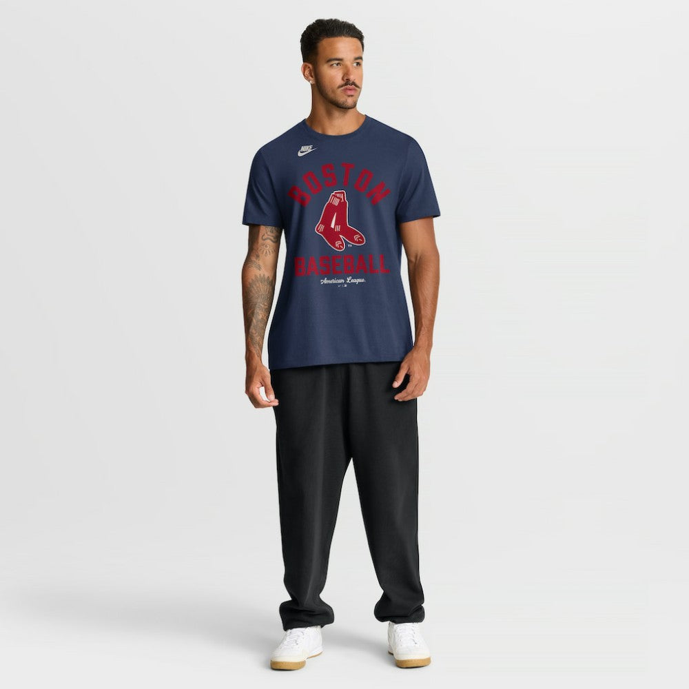 Boston Red Sox Cooperstown Collection T-Shirt - Navy | Nike